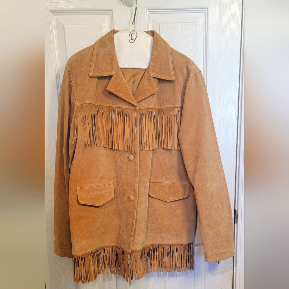 Leather Fringe Jacket Unisex